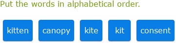 IXL - Alphabetical order (Year 7 English practice)