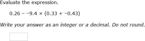 IXL - Evaluate numerical expressions involving decimals (Year 8 maths ...