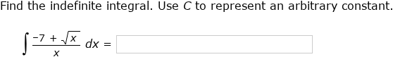 Logarithmic Integral Function Math Exercise IXL - Find indefinite integrals involving exponential and logarithmic ...
