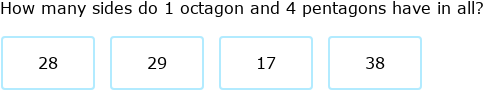 IXL - Number of sides in polygons (Year 5 maths practice)