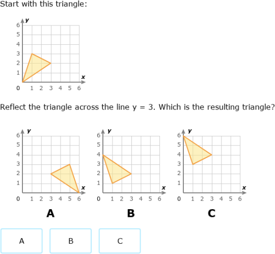 IXL - Reflection, rotation and translation (Year 7 maths practice)