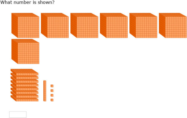 Thousands Model IXL - Place value models - up to thousands (Year 3 maths practice)
