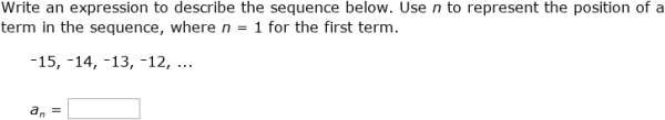 IXL - Write variable expressions for arithmetic sequences (Year 10 ...