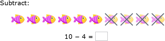 IXL - Subtract with pictures - numbers up to 10 (Year 1 maths practice)