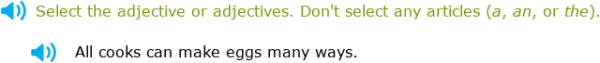 IXL - Identify adjectives (Year 3 English practice)