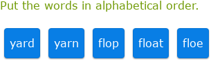 IXL - Alphabetical order (Year 9 English practice)