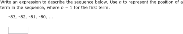 IXL - Write variable expressions for arithmetic sequences (Year 8 maths ...