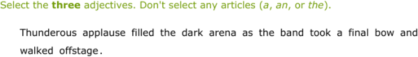 IXL - Identify adjectives (Year 9 English practice)
