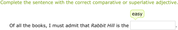 IXL - Spell adjectives that compare (Year 5 English practice)
