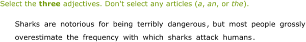 IXL - Identify adjectives (Year 8 English practice)