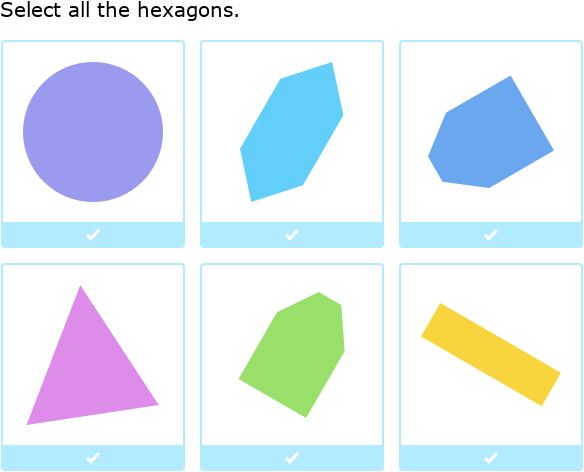 IXL - Select two-dimensional shapes (Year 2 maths practice)