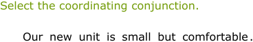 IXL - Identify coordinating conjunctions (Year 5 English practice)