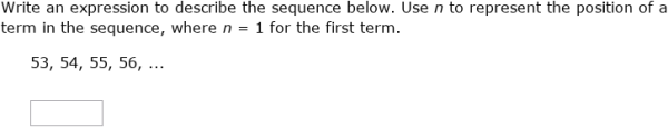IXL - Write variable expressions for arithmetic sequences (Year 9 maths ...