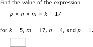 IXL - Evaluate multi-variable expressions (Year 7 maths practice)