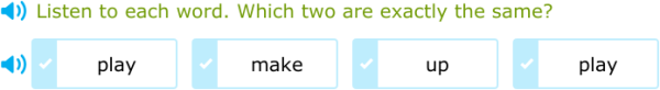IXL - Choose the two sight words that are the same (Kindergarten ...